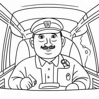 Bus Driver Thank You Card Coloring Page 17701-14427