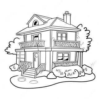 Barbie Dream House Coloring Page 17711-14434