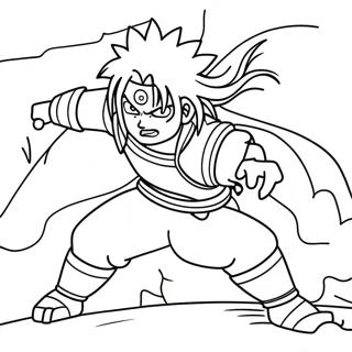 Madara Uchiha In Battle Coloring Page 17722-14445