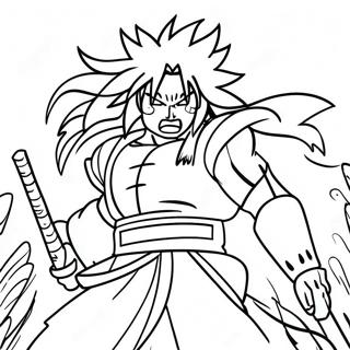 Madara Uchiha In Battle Coloring Page 17722-14447