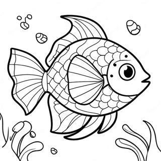 Rainbow Fish Coloring Pages