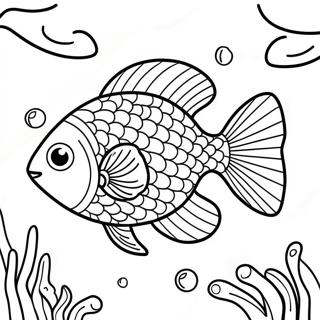 Rainbow Fish Coloring Page 17731-14455