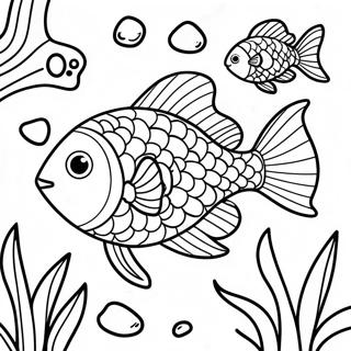 Rainbow Fish Coloring Page 17731-14456