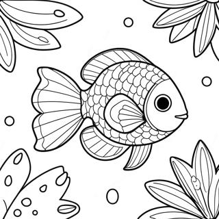 Rainbow Fish Coloring Pages