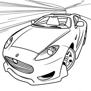 Fast Turbo Car Coloring Page 17742-14461