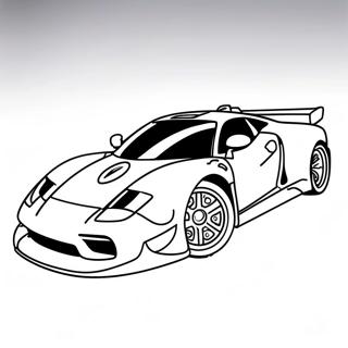 Fast Turbo Car Coloring Page 17742-14463