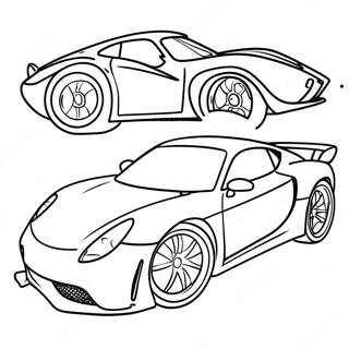 Fast Turbo Car Coloring Page 17742-14464