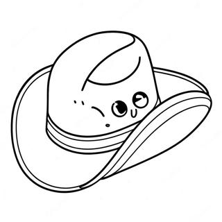 Cowboy Hat Preppy Coloring Page 17751-14467