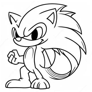 Sonic The Werehog Coloring Pages