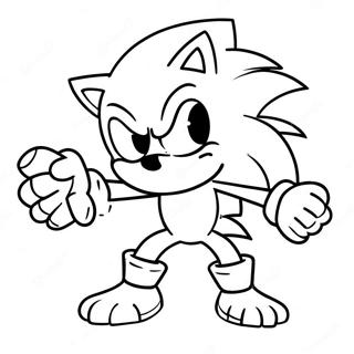 Sonic The Werehog In Action Coloring Page 17762-14485