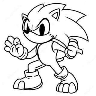 Sonic The Werehog In Action Coloring Page 17762-14486