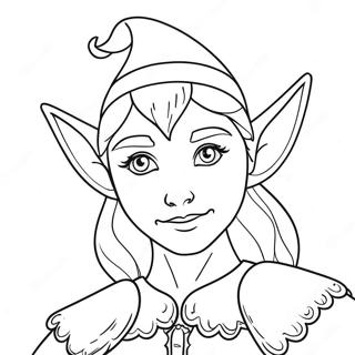 Elf Coloring Page For Adults 17781-14502