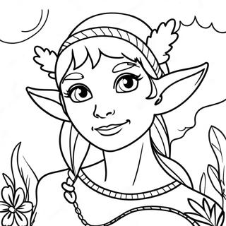 Elf For Adults Coloring Pages