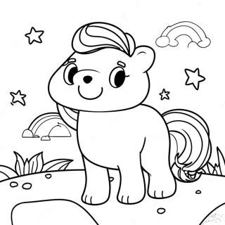 Purple Rainbow Friends Coloring Page 17801-14508