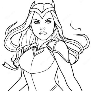 Scarlet Witch Coloring Pages