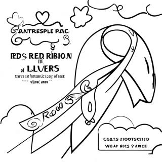 Red Ribbon Week Flyer Coloring Page 17821-14523