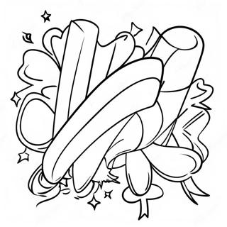 Colorful Red Ribbon Week Celebration Coloring Page 17822-14525