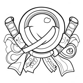 Colorful Red Ribbon Week Celebration Coloring Page 17822-14527