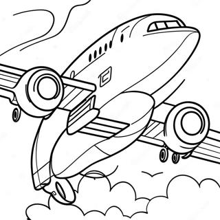 Boeing 737 In Flight Coloring Page 17832-14533