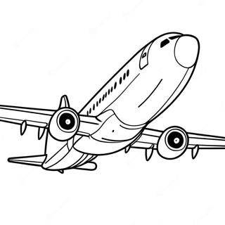 Boeing 737 In Flight Coloring Page 17832-14535