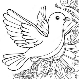 Dove Of Peace Holy Spirit Coloring Page 17842-14542