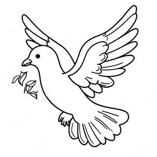 Dove Of Peace Holy Spirit Coloring Page 17842-14543