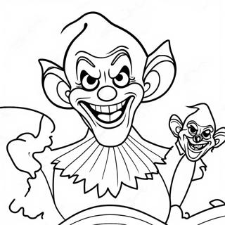 Killer Klowns From Outer Space Coloring Page 17851-14548