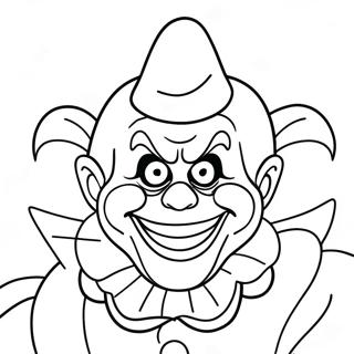 Colorful Killer Klowns In Action Coloring Page 17852-14551