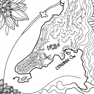 Cuba Map Coloring Page 17861-14554