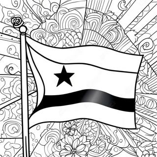 Colorful Cuban Flag Coloring Page 17862-14557