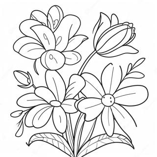 Finished Flowers Coloring Page 17871-14566