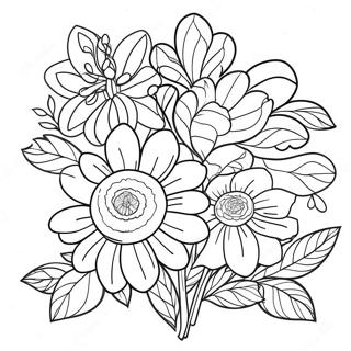 Finished Flowers Coloring Page 17871-14568