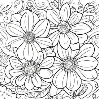 Finished Flowers Coloring Pages