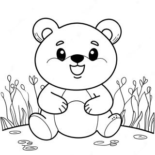 Cute Hey Bear Coloring Page 17882-14574