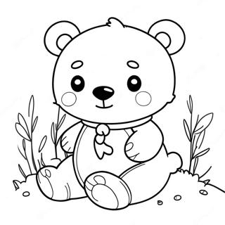 Cute Hey Bear Coloring Page 17882-14575