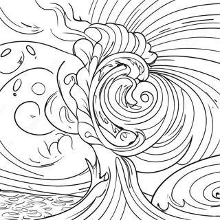 Powerful Hurricane Swirling Coloring Page 17892-14582