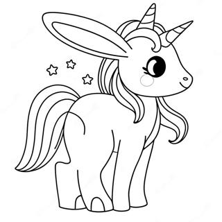 Bunny Unicorn Coloring Pages