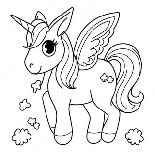 Bunny Unicorn Coloring Page 17901-14586