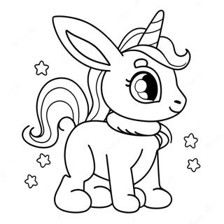 Bunny Unicorn Coloring Page 17901-14588