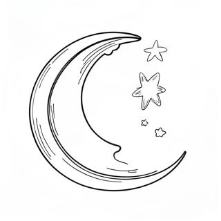 Dreamy Crescent Moon Coloring Page 17922-14602