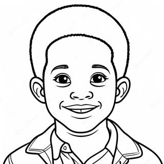 Black Boy Coloring Pages