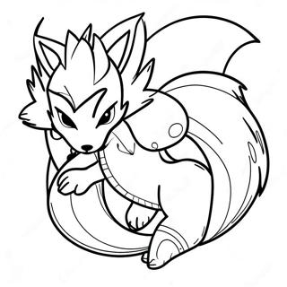 Nine Tailed Fox Naruto Coloring Pages