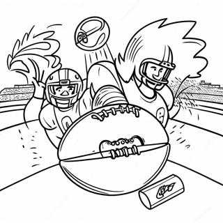 Exciting Superbowl Game Scene Coloring Page 17952-14626