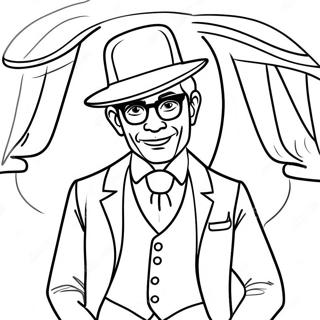 Mal In Stylish Outfit Coloring Page 17962-14638