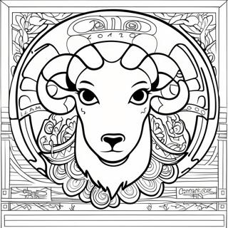 La Rams Logo Coloring Page 18001-14667