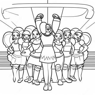 La Rams Cheerleaders Coloring Page 18002-14669