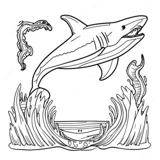 Megalodon Coloring Page 1801-1552