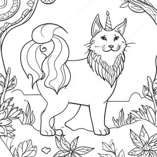 Mystical Pagan Nature Coloring Page 18032-14695