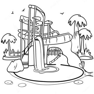 Water Park Fun Coloring Page 18041-14703