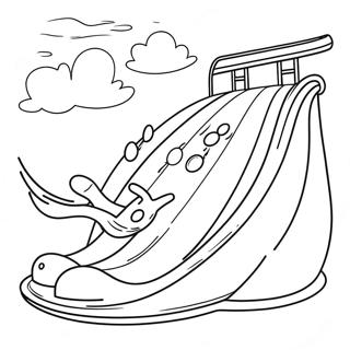 Water Park Coloring Pages